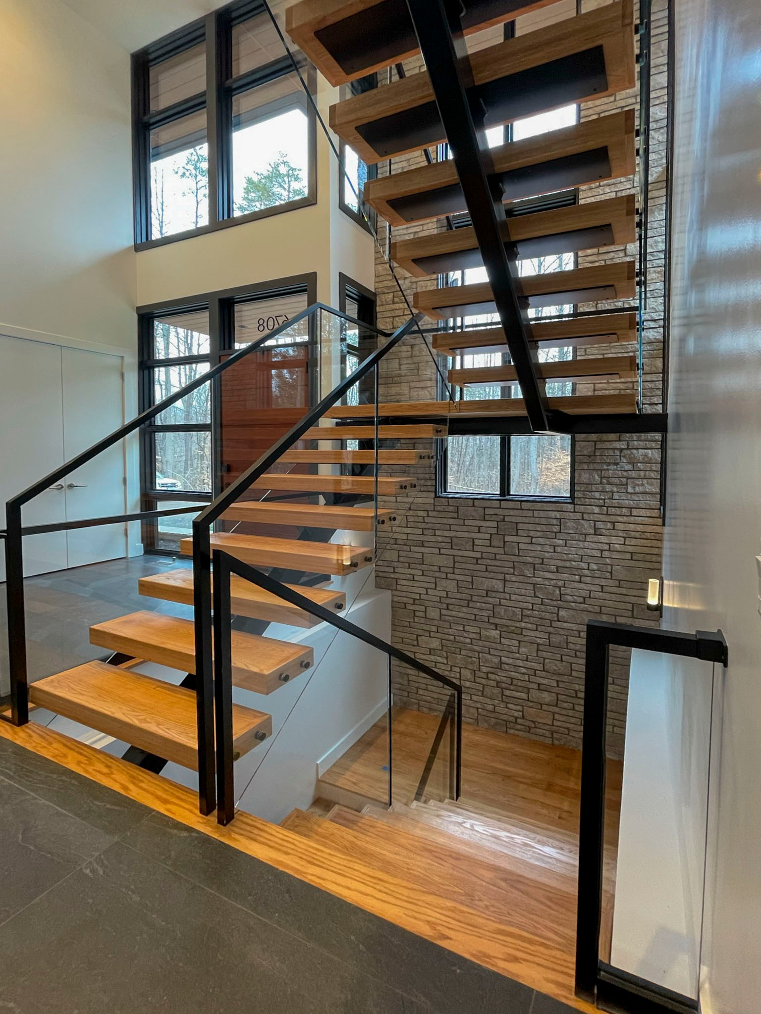 98_Sun Filled Modern Staircase Surrounded by Private Forest, Clifton VA 20124