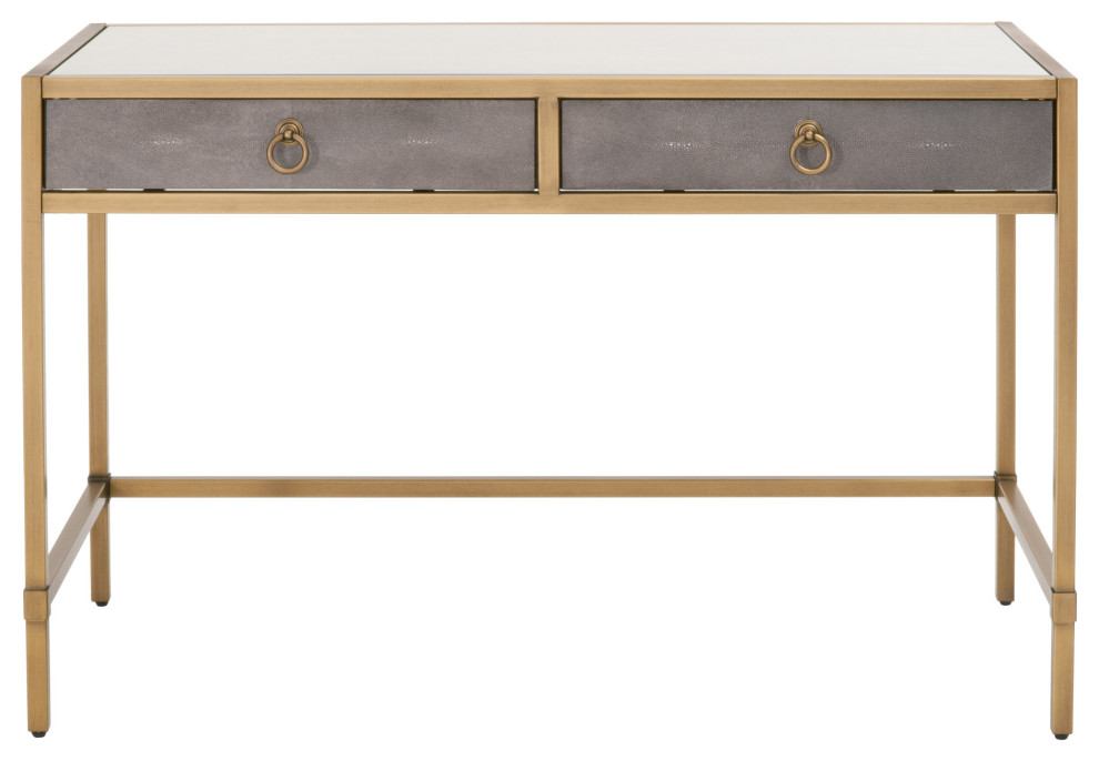 Strand Shagreen Writing Desk Contemporary Desks And Hutches by