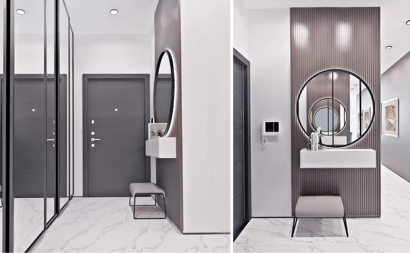 Дизайн 2 комнатной квартиры в стиле современного минимализма