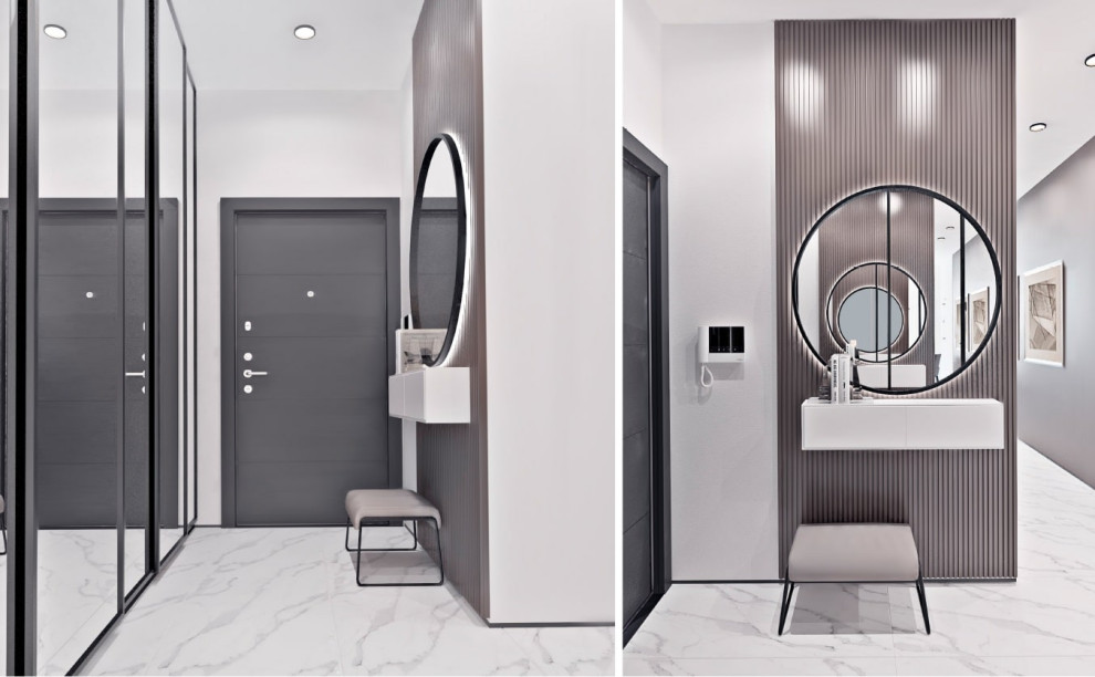 Дизайн 2 комнатной квартиры в стиле современного минимализма