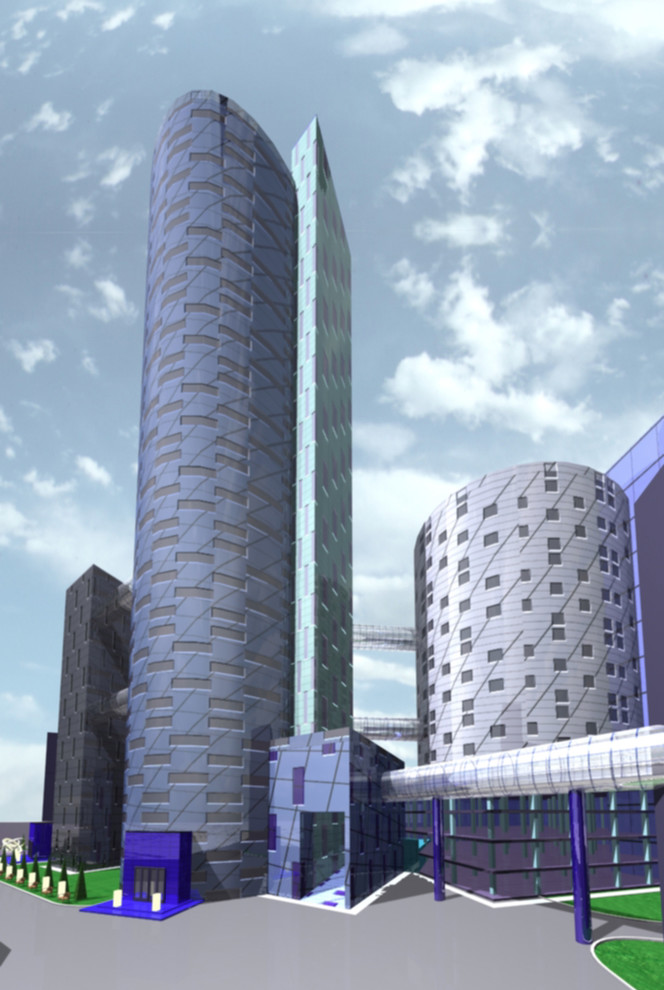 Эскизный проект офисного здания в г. Екатеринбурге