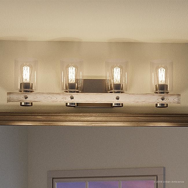 Luxury Farmhouse Bath Vanity Light, Modern Rustic Bathroom Vanity Lights