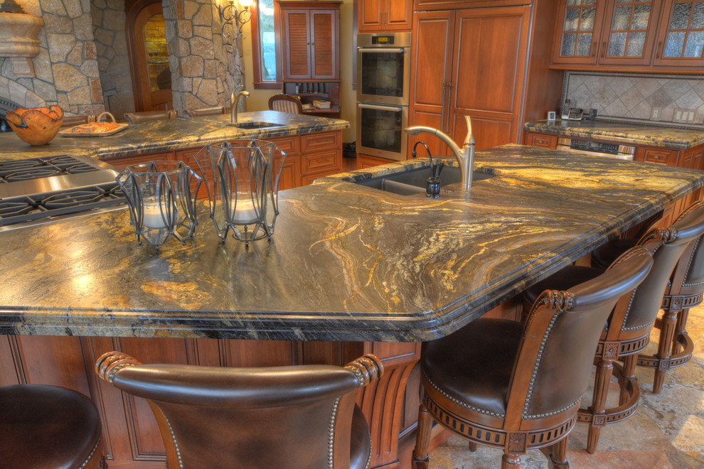 Inspiration for a rustic kitchen remodel in Seattle