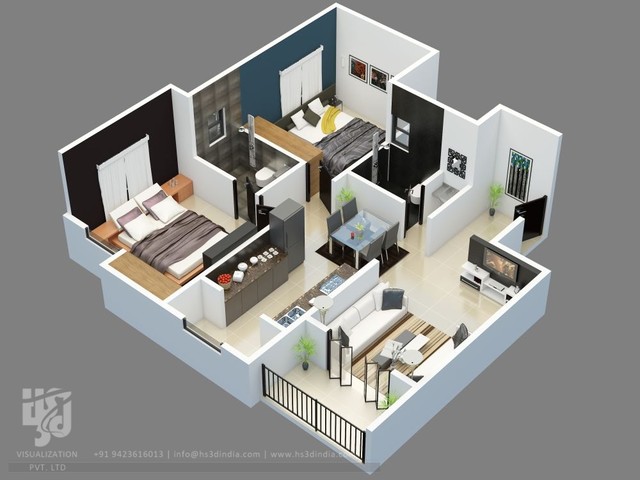 3D Floor Plan, 3D Wall Cut Plan, Site Plan, 3D Section Plan | 3D Visualization modern-section