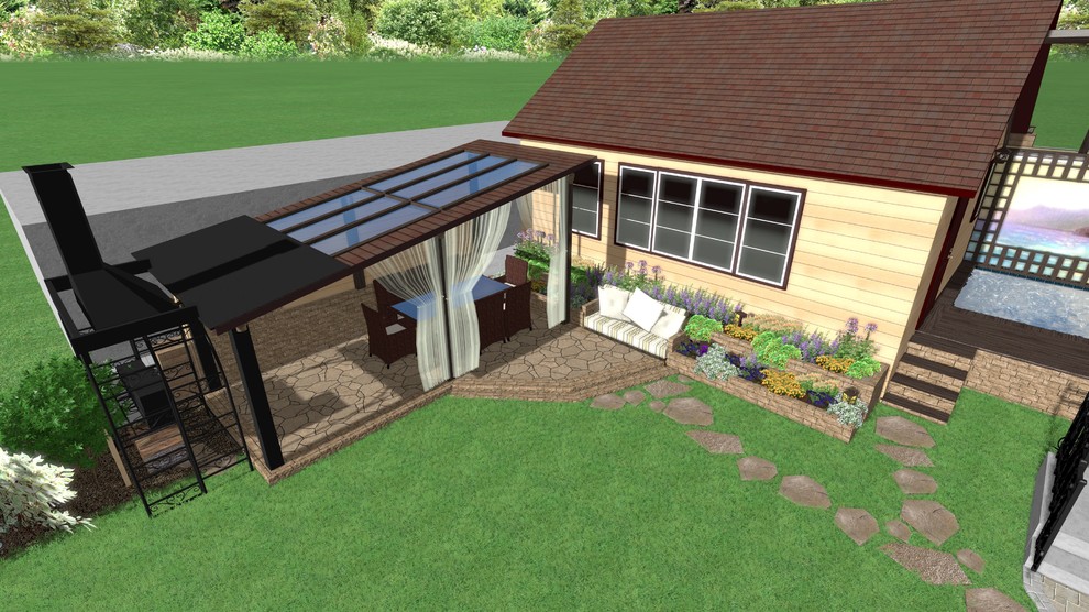 Ландшафтный дизайн проект от компании Каменный Мост.