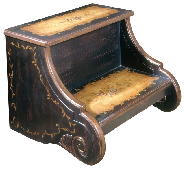 Butler Step Stool Coffee Hand Painted Victorian Ladders And Butler Step Stool Coffee Hand Painted