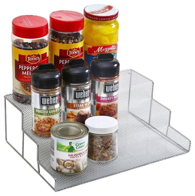 3 Tier Spice Rack Step Shelf Organizer - Modern - Spice Jars And Spice ...