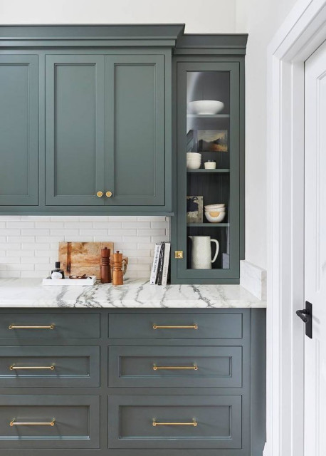 Painted Cabinets transitional-kitchen