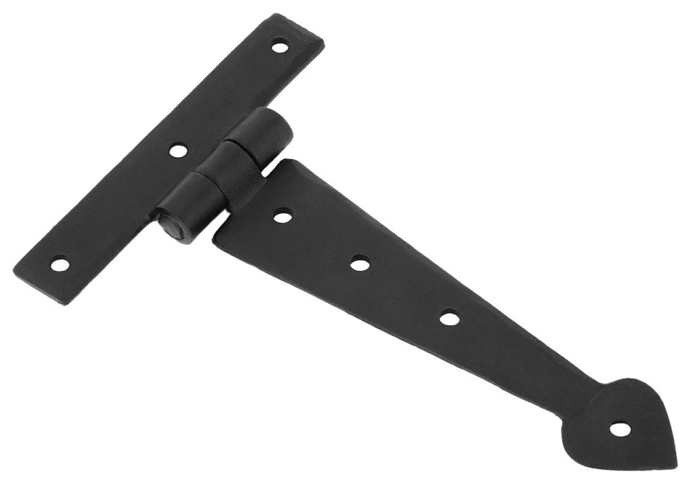 Iron Arrow Tee Hinge 6" Black Powder Rustic Hinges by Renovators
