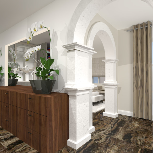 Suite parentale 80 m&sup2; modern-schlafzimmer