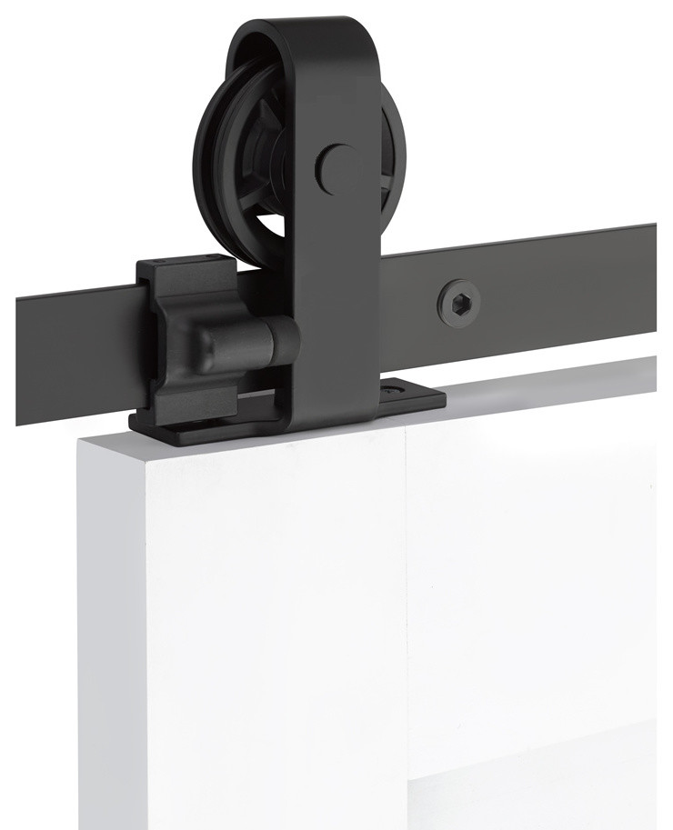 Emtek Classic Top Mount Barn Door Kit 16' Track B120216.SP.FT.US19