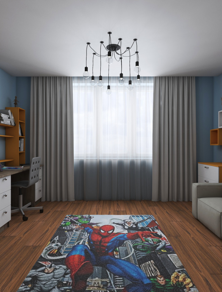 Детская комната с супергероями для юного гика