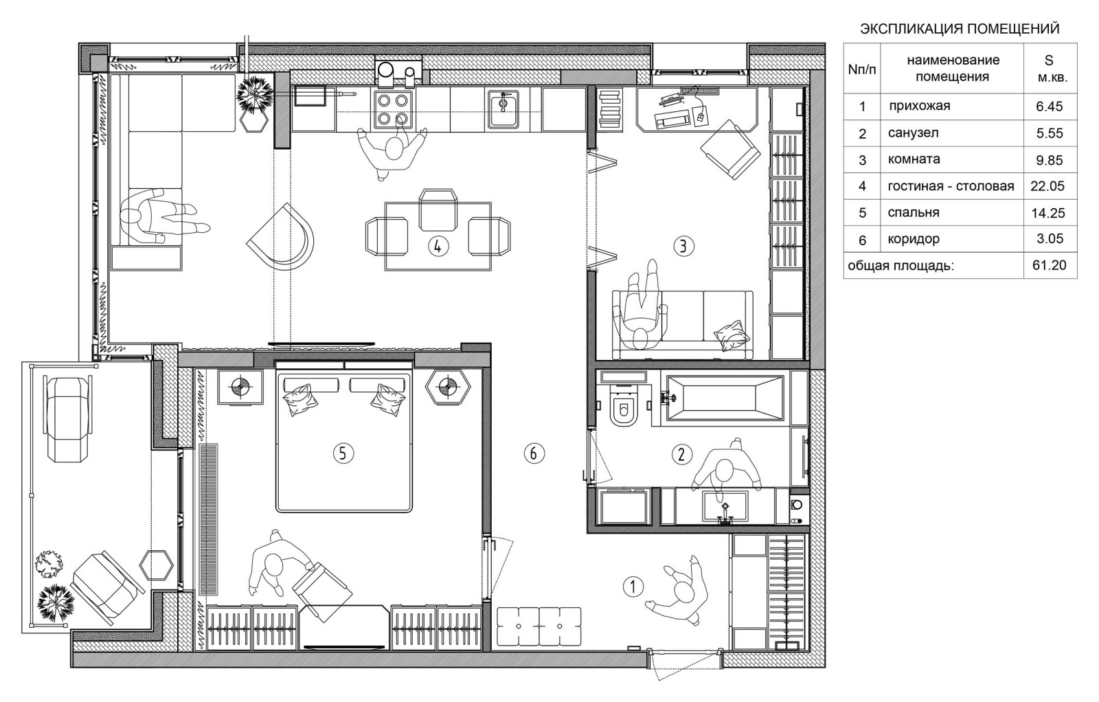 ЖК Сказка. Таунхаус. 61 м.кв.
