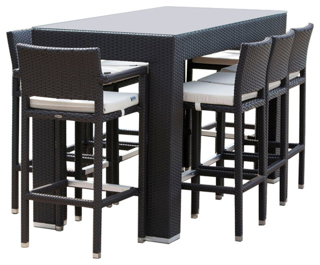 Pandora Modern Outdoor Bar Set For 8 With Vertigo Stools Pandora Modern Outdoor Bar Set For 8 With Vertigo Stools Contemporary And Counter By Babmar Furniture