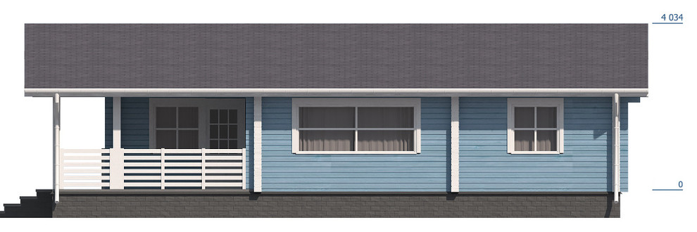 Дом из профилированного бруса "Солнечногорск"