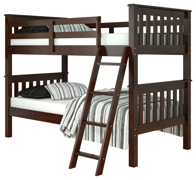 donco kids twin over full mission bunk bed