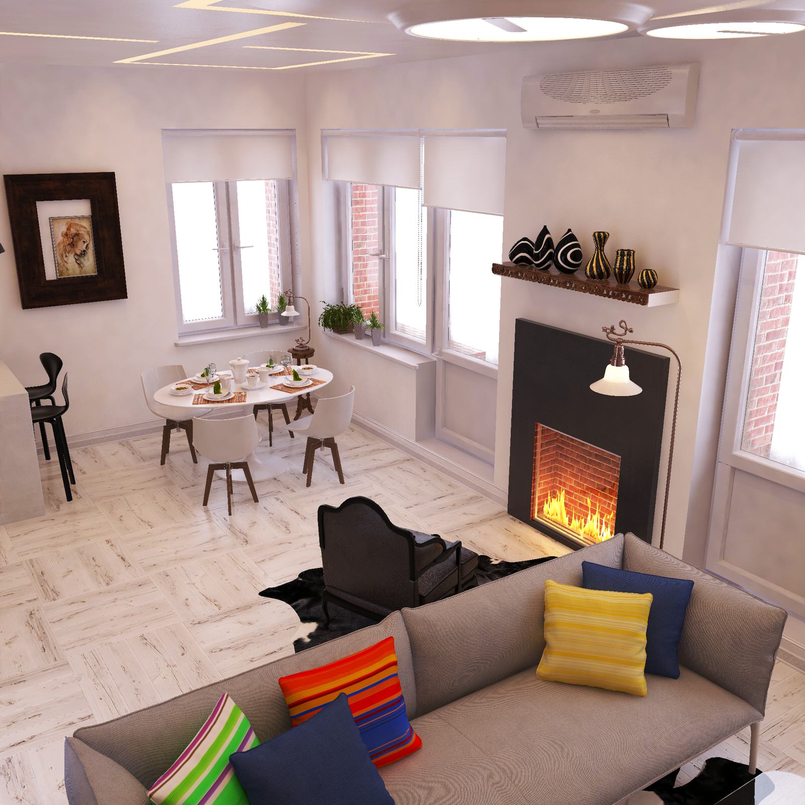 Дизайн-проект загородного дома в г. Пермь