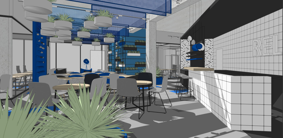 коворкинг в синем