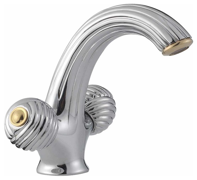 The Renovator's Supply Inc. Bathroom Faucet Chrome Swirl Shell Single