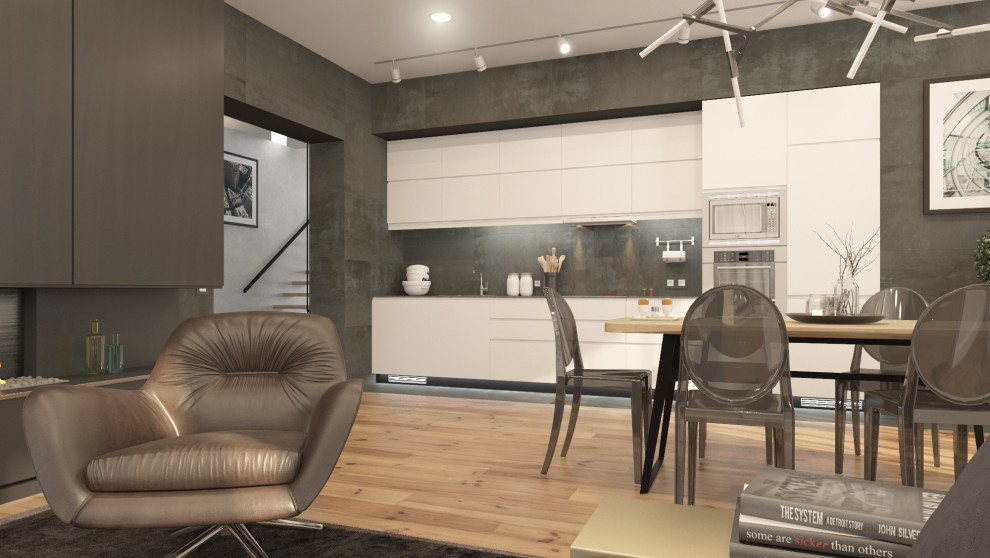 Кухня-студия в частном доме