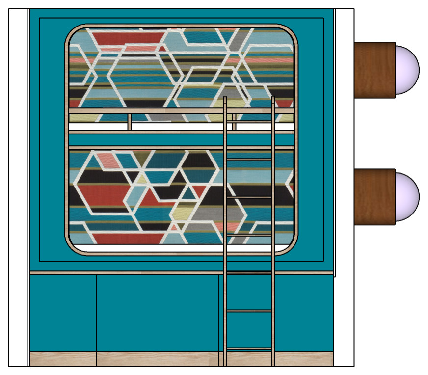 The Ultimate Retreat: Bespoke Bauhaus Bunk Bed for a Luxury Car Condo