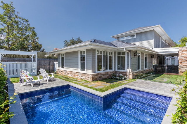 Custom Design Home - Hamptons style - Transitional - Pool ...  Custom Design Home - Hamptons style transitional-pool