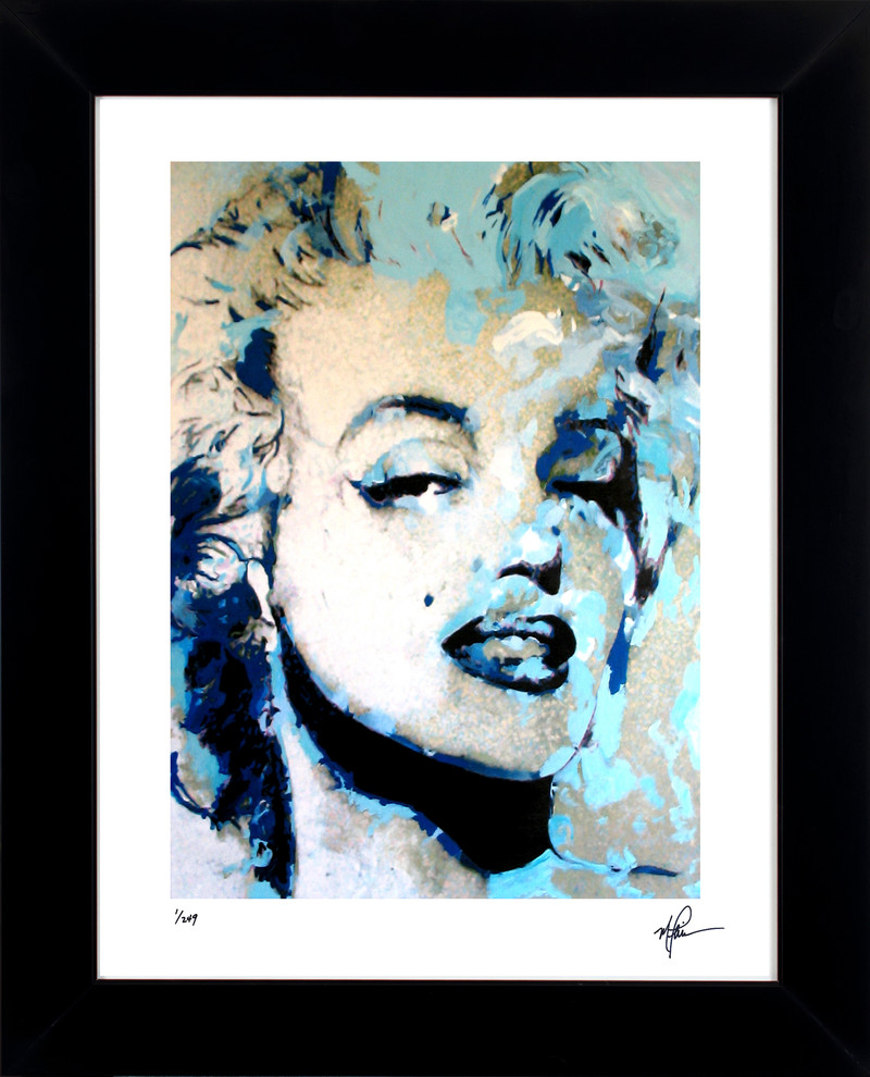 Marilyn Monroe "Blue Marilyn" Art by Mark Lewis