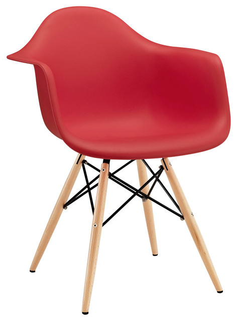 Pyramid Dining Armchair, Red