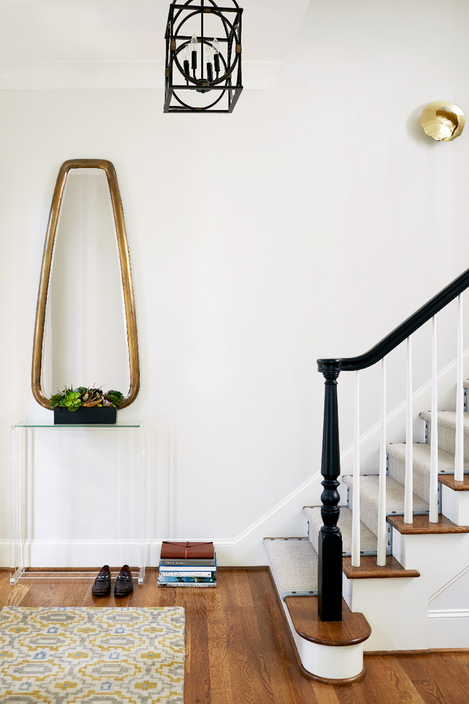 Design ideas for a transitional entryway in Raleigh.