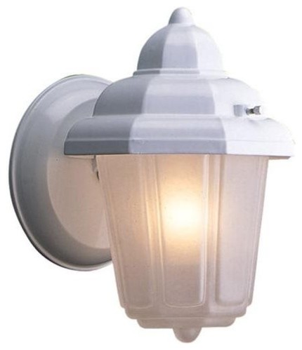 Maple Street Outdoor Downlight, 6-inch by 8.75-inch, White Die-Cast Aluminum