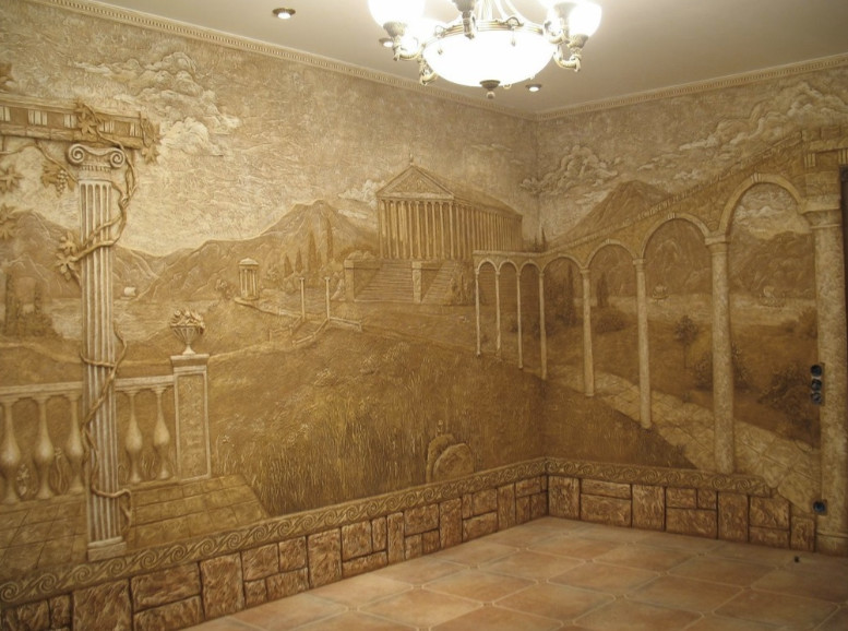 Фрески, росписи, барельефы