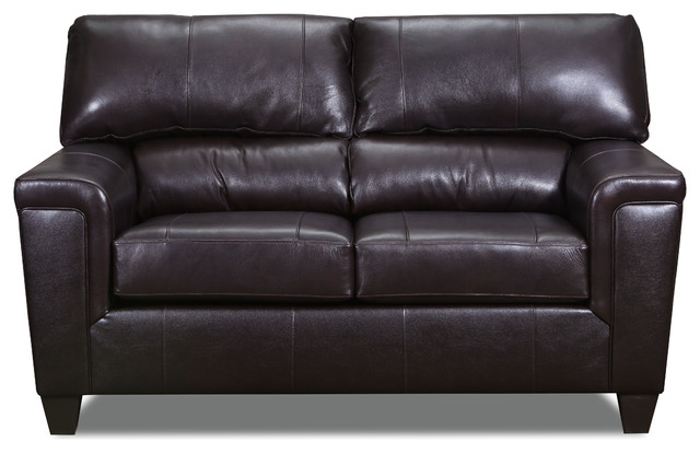 Acme Phygia Motion Loveseat With Espresso Top Grain Leather Match Finish 55766
