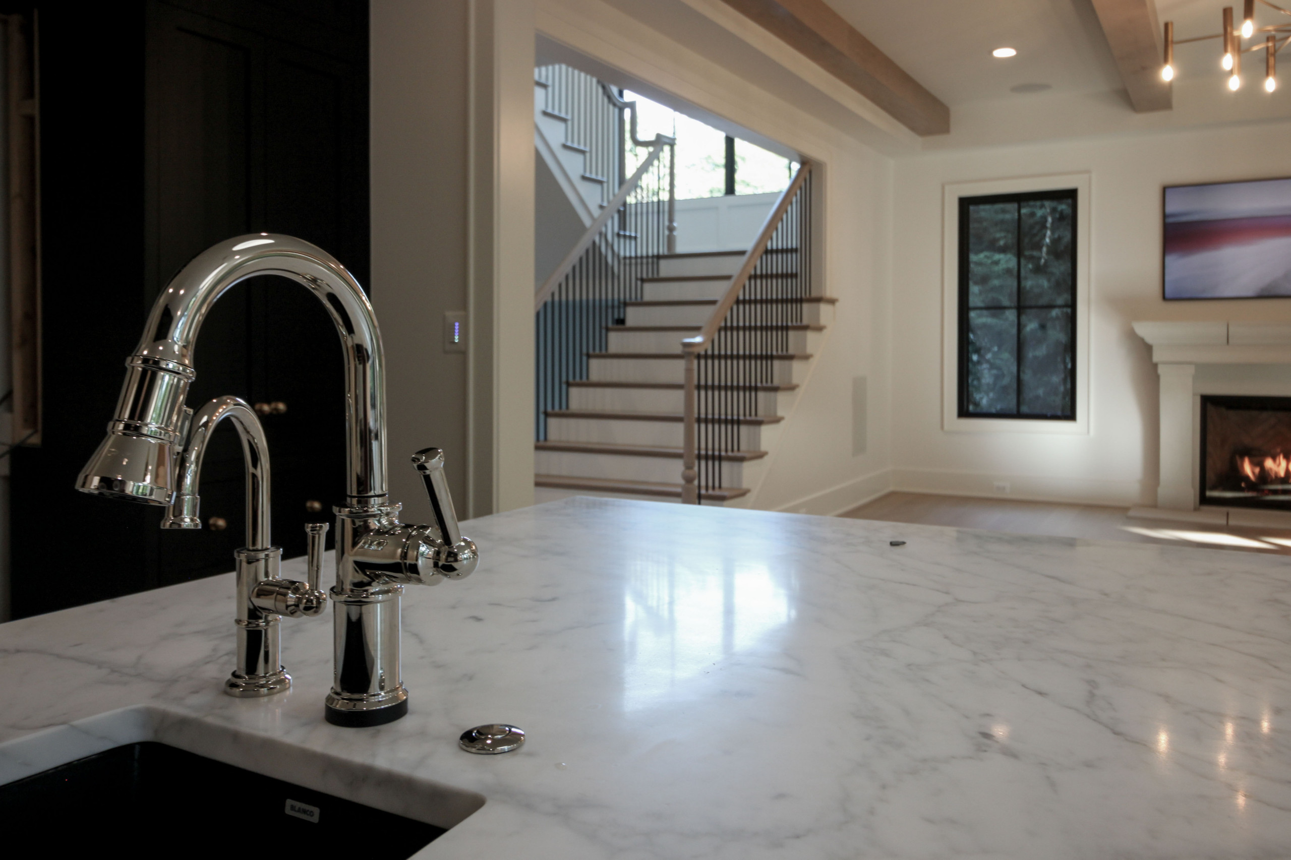 93_Captivating Light Wood Railing System with Black Spindles, Arlington VA 22207