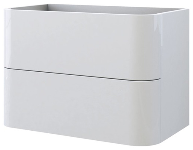 Zero 800 mm 2-Drawer Unit Matte White
