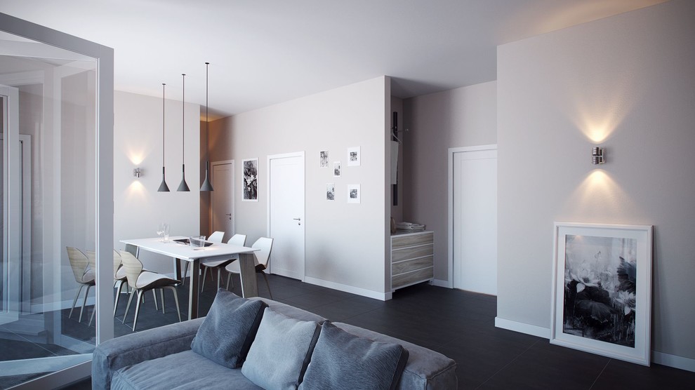 Дизайн интерьера квартиры "Простая геометрия"