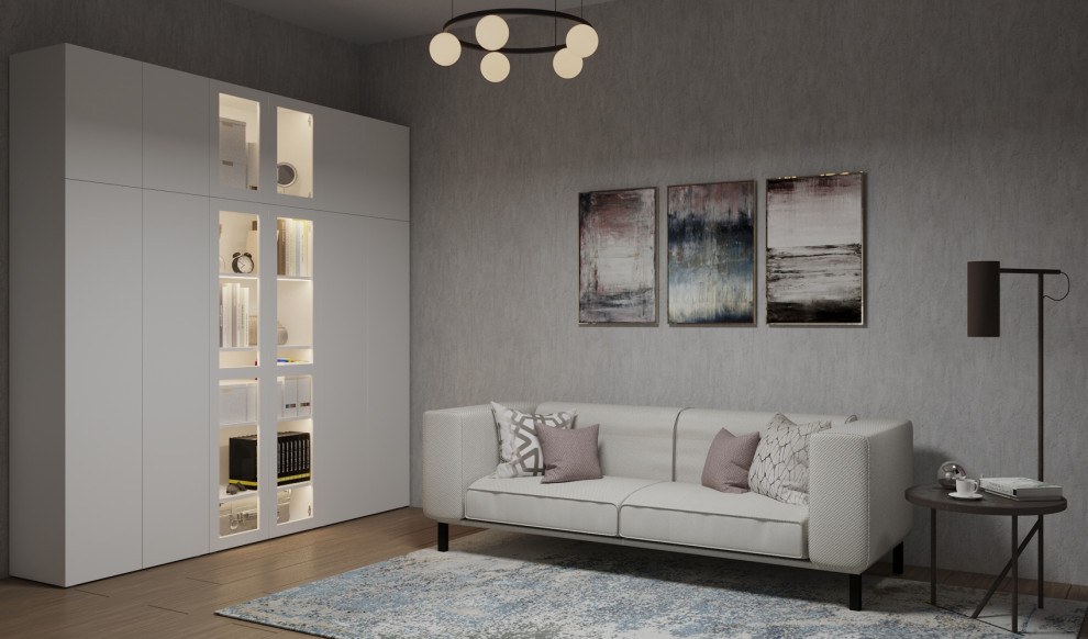 Гостиная в светлых тонах