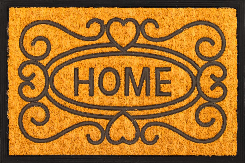 Welcome Home Coir Coco Rubber Doormat Mediterranean Doormats