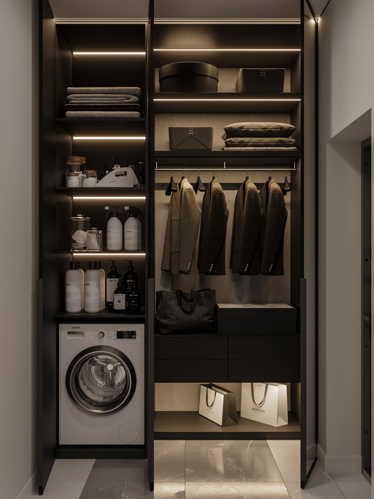 Современная квартира в Москве 78 м²