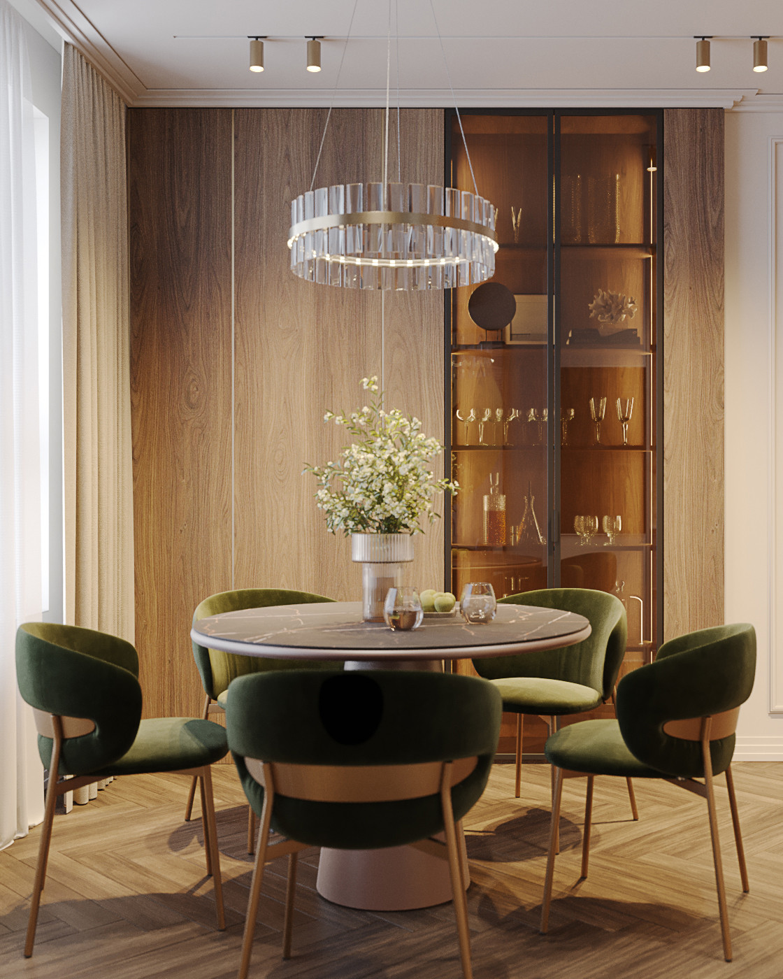 Интерьер трехкомнатной квартиры