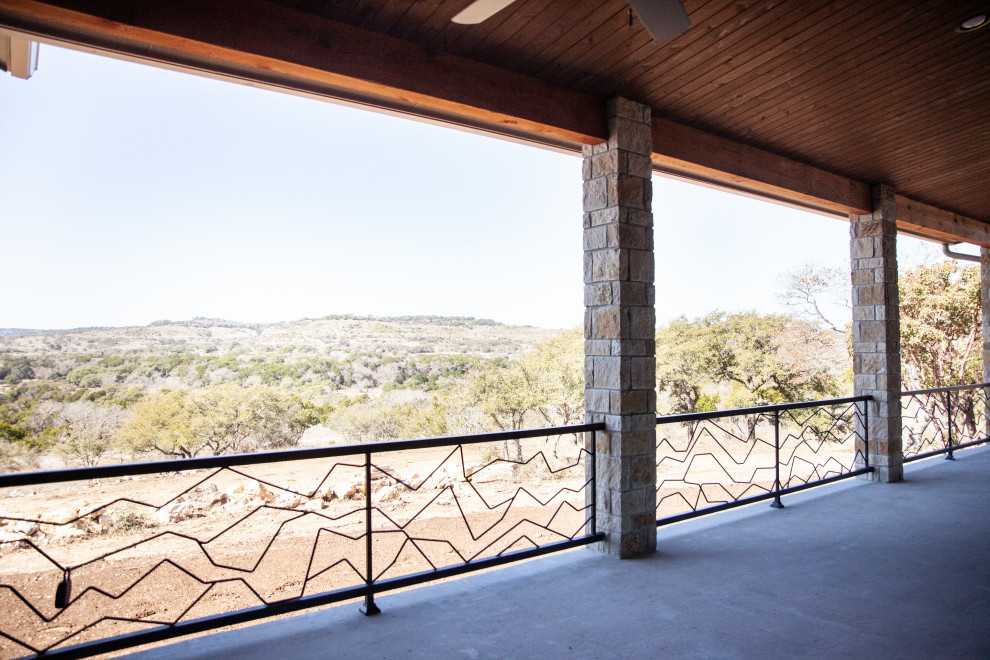 Patio - rustic patio idea in Austin