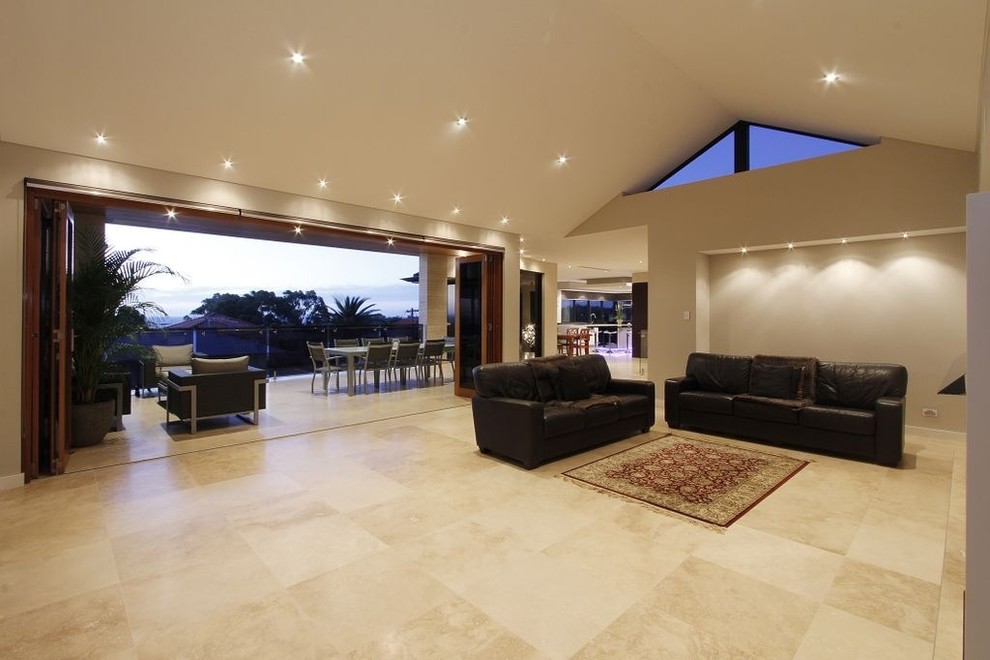 Modern living room in Perth.