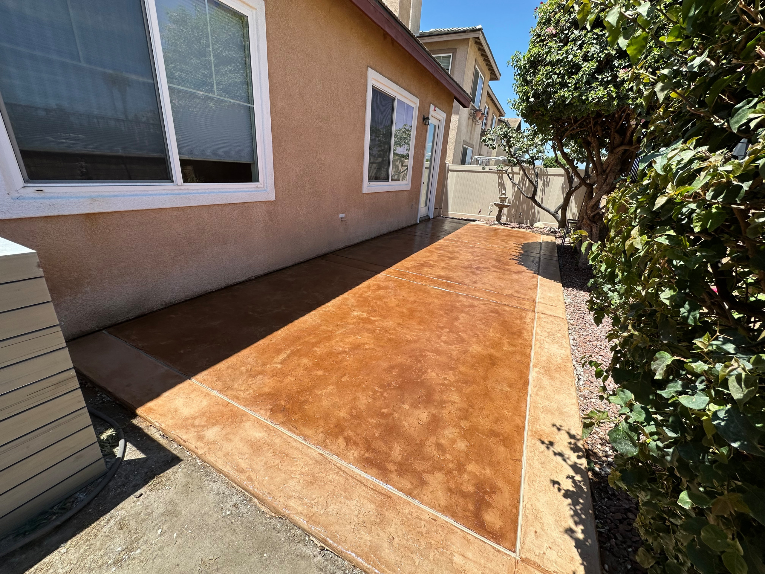 Underwood Concrete Overlay Patio