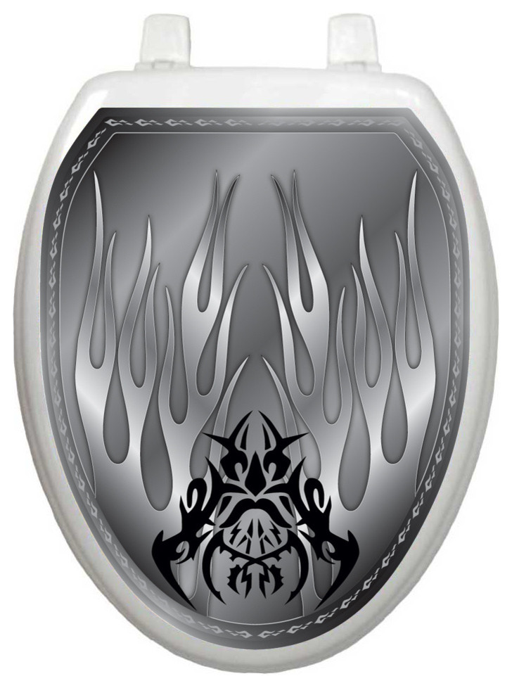 Hot Rod, Toilet Tattoo Contemporary Toilet Accessories by Lena