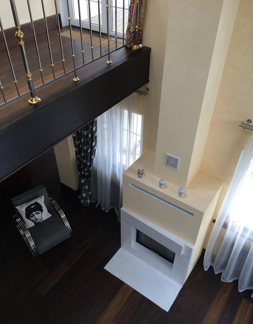 камин в гостиной