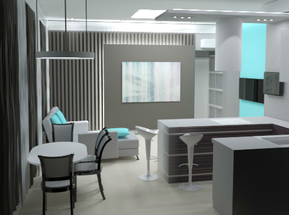 Стандартная двух комнатная квартира с не стандартной планировкой