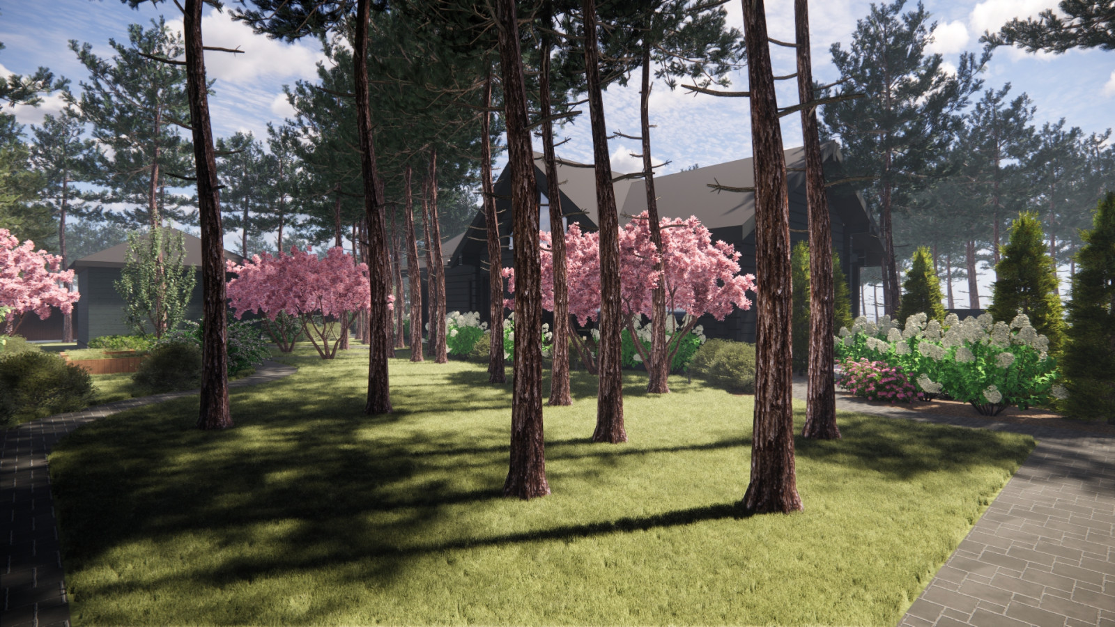 Территория для гостевого дома