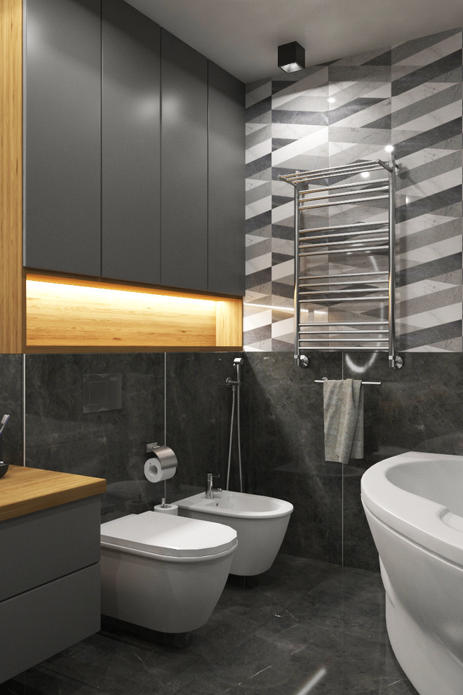 Дизайн интерьера трехкомнатной квартиры 115 м2 (Санкт-Петербург) ванная комната