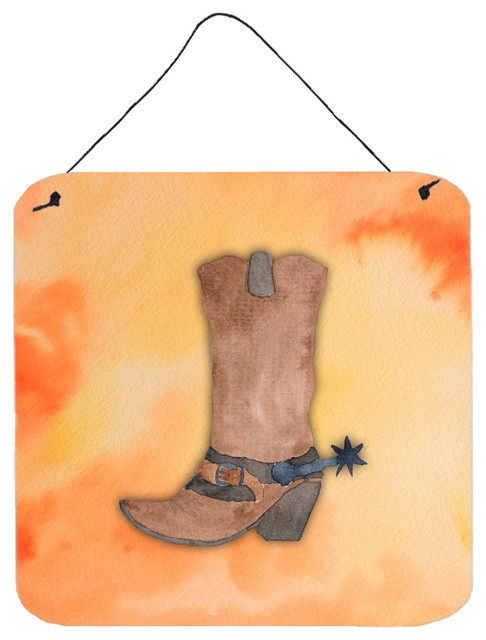 Cowboy Boot Watercolor Wall Door Hanging Prints Southwestern Cowboy Boot Watercolor Wall Door Hanging Prints