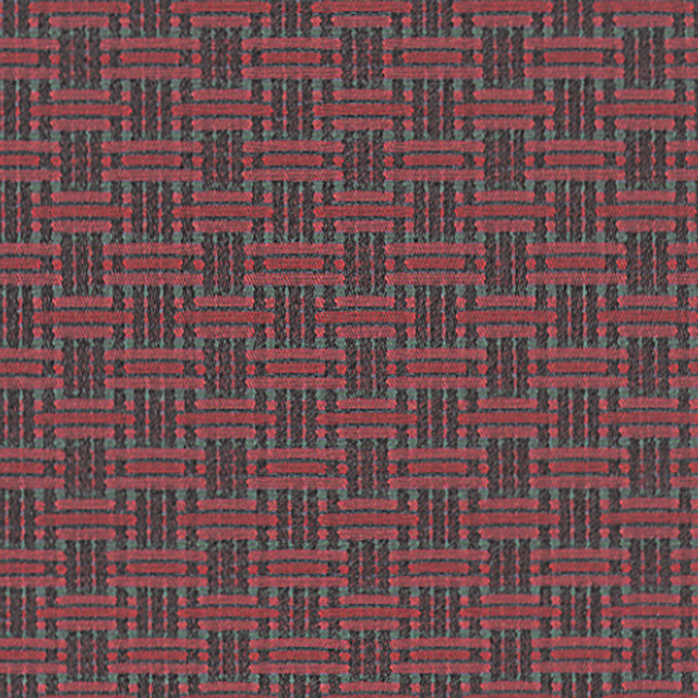 Equator Rain Forest Red True Geometric Woven Equator Rain Forest Red True Geometric Woven Upholstery Fabric