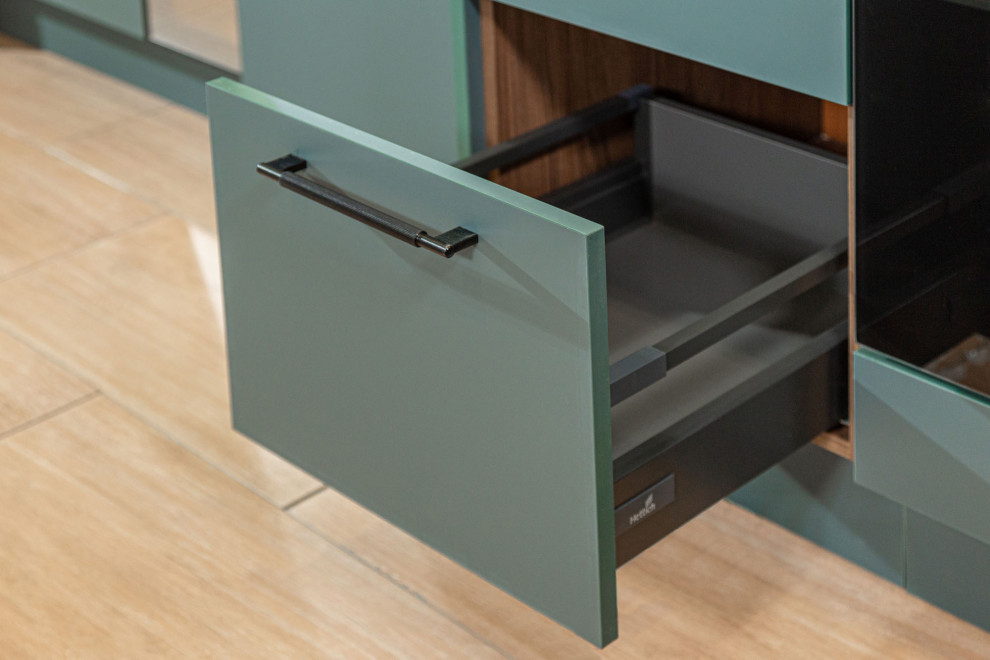 Современная кухня в стиле эко и лофт